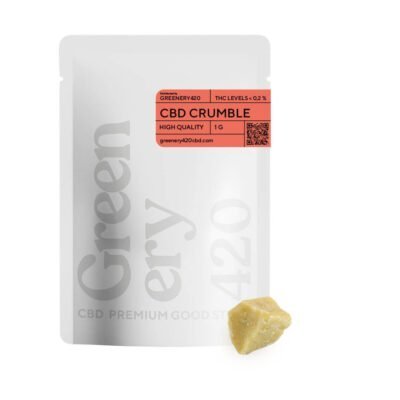 Crumble de CBD - Una piedra de resina con concentrado de CBD al 99% - Disponible para comprar online en Greenery