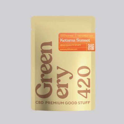 imagen sobre fondo gris de Hash de CBD Ketama Sunset by Greenery420