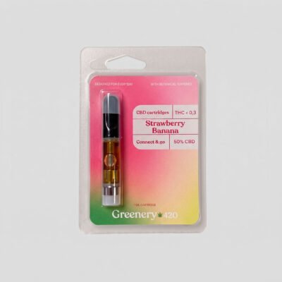 Cartucho para vaper CBD 50% Strawberry Banana